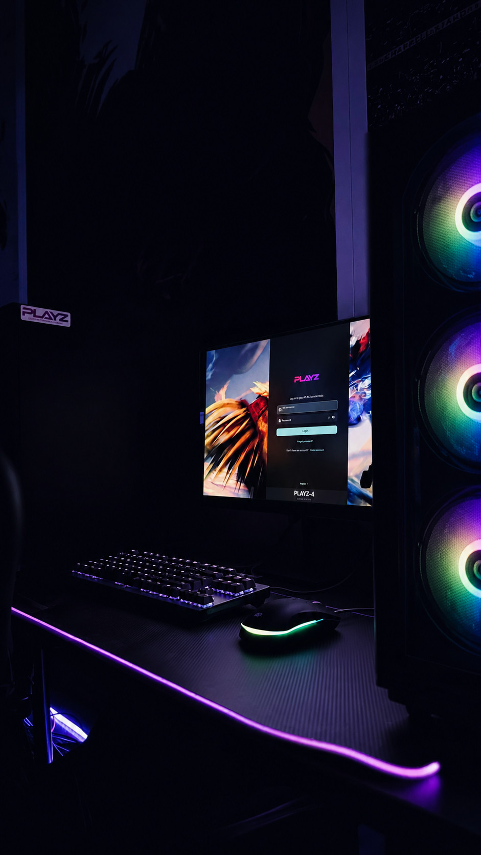 PC setup high-end para gaming competitivo en PLAYZ Torrevieja